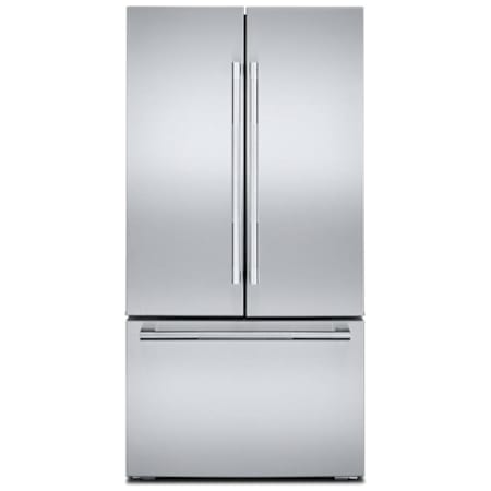 JennAir Rise 36 Inch Wide 24.76 Cu. Ft. Energy Star Certified French Door Refrigerator with Adaptive Defrost and HumidSeal Crisper Drawers Stainless Steel