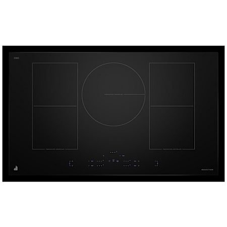 JennAir 36 Inch Wide 5 Element Induction Cooktop with Top Mounted Controls Black