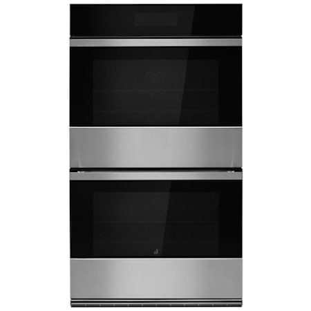 JennAir Noir 30 Inch Wide Electric Double Oven with V2™ Vertical Dual-Fan True Convection and Advanced Temperature Precision Stainless Steel
