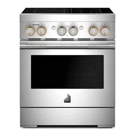 JennAir 30 Inch Wide Free Standing Induction Range with Knob Controls and Viewing Window Stainless Steel