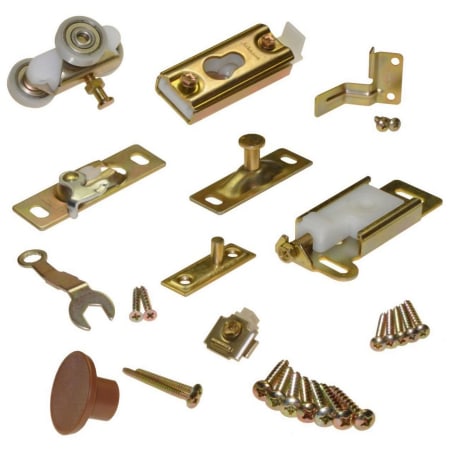 Johnson Hardware 2-Panel Hardware Set for 100FD Series Folding Doors Brass