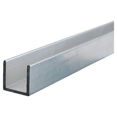 Johnson Hardware 1050 Series 96" Aluminum Guide Channel for Folding Doors Aluminum