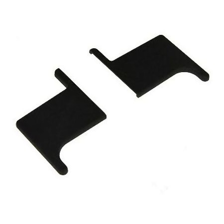Johnson Hardware Plastic End Caps for 2610 Series Bronze Track Sliding Doors Black