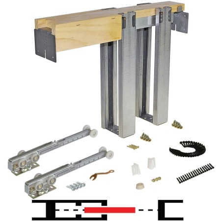 Johnson Hardware 1500SC Series 30" x 84" Soft-Close Pocket Door Frame N/A