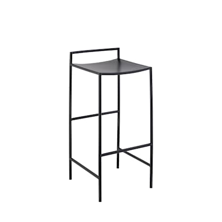 JONATHAN Y Lighting Svelte 14" Wide Bar Stool Black
