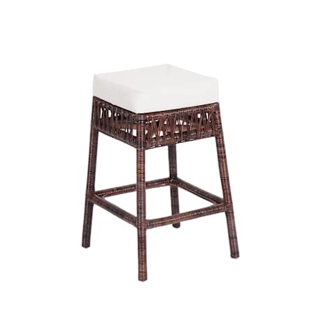 JONATHAN Y Lighting Bali 17" Wide Counter Stool White