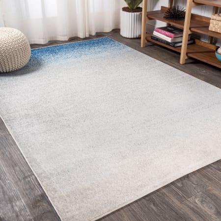 JONATHAN Y Lighting Contemporary POP 3' x 5' Polypropylene Vintage Indoor Area Rug Blue / Cream