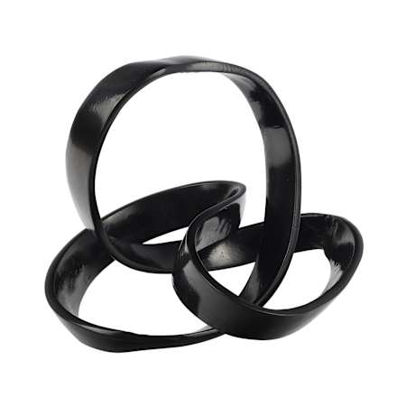 JONATHAN Y Lighting Chamberlain 8" x 7" Metal Statue Black