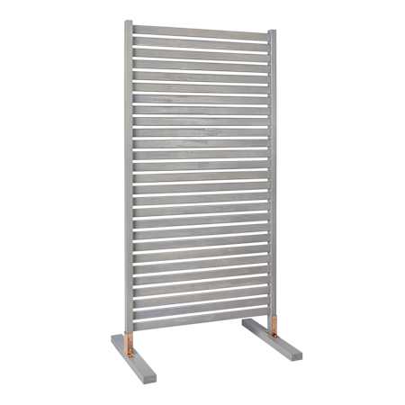 JONATHAN Y Lighting Solana 36" Wide x 74" Hight Acacia Wood Slat Indoor/Outdoor Single Panel Room Divider Gray Wash