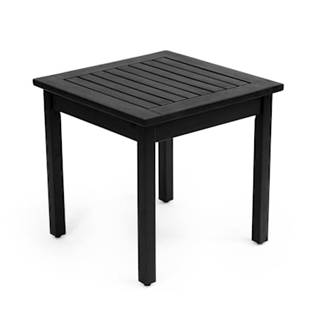 JONATHAN Y Lighting Archer 19" Square Wood Top Acacia Table Black