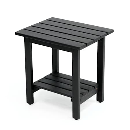 JONATHAN Y Lighting Kellie 16" Wide Wood Top Acacia Table Black