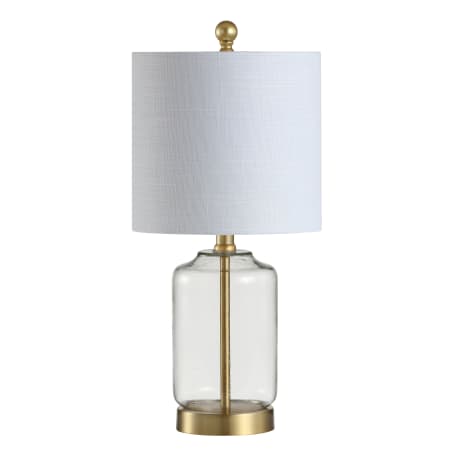 JONATHAN Y Lighting Duncan 21" Tall LED Table Lamp Brass Gold