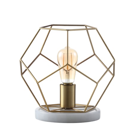 JONATHAN Y Lighting James 10" Tall LED Table Lamp Brass Gold