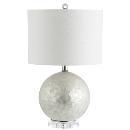 JONATHAN Y Lighting Zuri Single Light 24" Tall LED Buffet Table Lamp Pearl / White