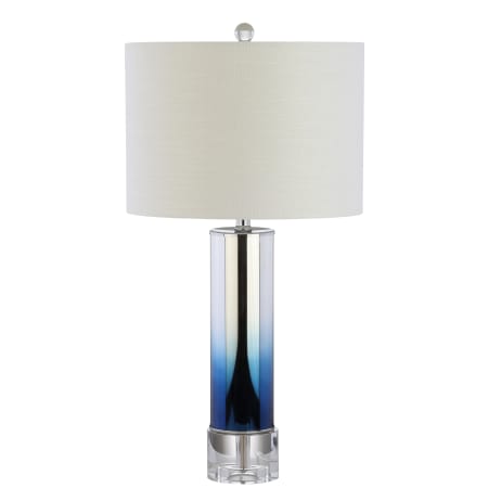 JONATHAN Y Lighting Edward Single Light 27" Tall LED Buffet Table Lamp Blue
