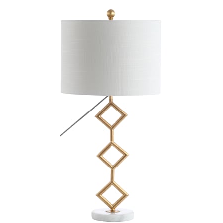 JONATHAN Y Lighting Diamante 30" Tall LED Table Lamp Gold Leaf