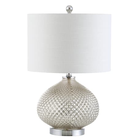 JONATHAN Y Lighting Ames Single Light 23" Tall LED Buffet Table Lamp Mercury Silver