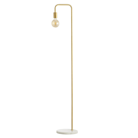 JONATHAN Y Lighting Vega 60" Tall LED Arc Floor Lamp Brass Gold