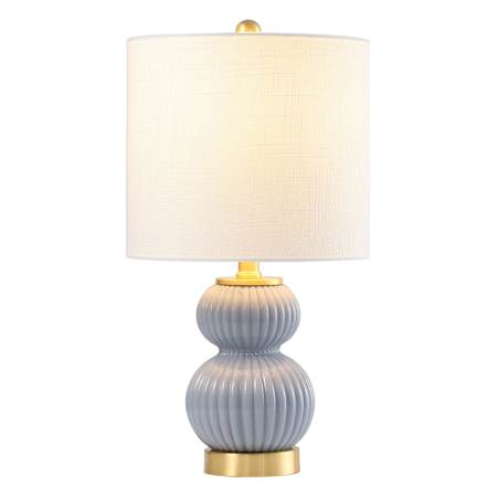 JONATHAN Y Lighting Daphne 20" Tall LED Buffet Table Lamp Gray