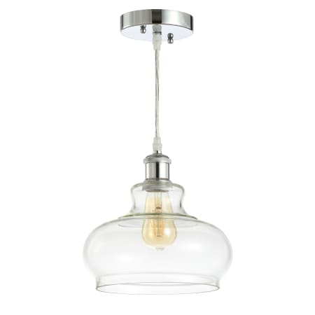 JONATHAN Y Lighting Hampton 9" Wide LED Mini Pendant Chrome