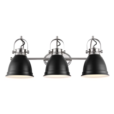JONATHAN Y Lighting Phineas 3 Light 26" Wide LED Vanity Light Black