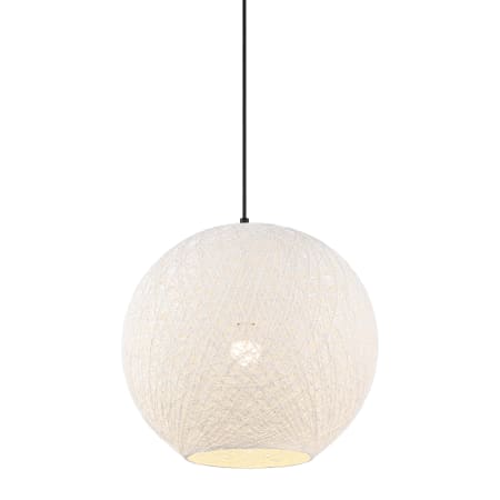JONATHAN Y Lighting Lacey 20" Wide LED Pendant White/Black