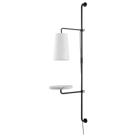 JONATHAN Y Lighting Andre 65" Tall LED Plug-In Wall Sconce Black