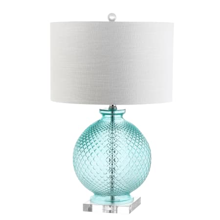 JONATHAN Y Lighting Estelle Single Light 26" Tall LED Buffet Table Lamp Aqua