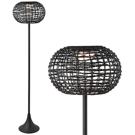 JONATHAN Y Lighting Jaemin 65" Tall LED Accent Outdoor Lamp Black