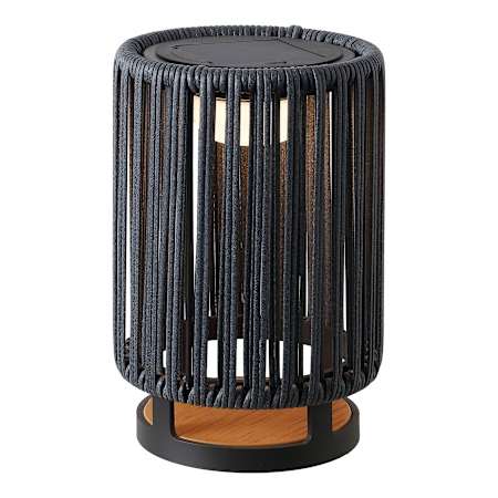 JONATHAN Y Lighting Sawara 13" Tall LED Accent Outdoor Lamp Black / Gray