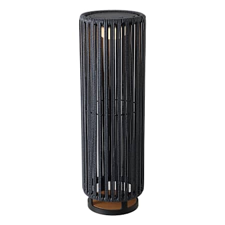 JONATHAN Y Lighting Sawara 27" Tall LED Accent Outdoor Lamp Black / Gray