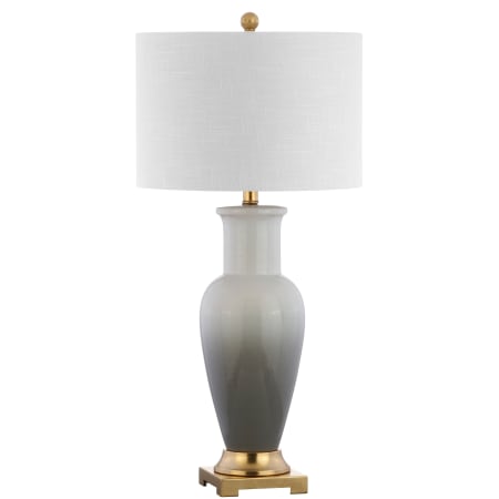 JONATHAN Y Lighting Dip Single Light 32" Tall LED Vase Table Lamp White / Grey