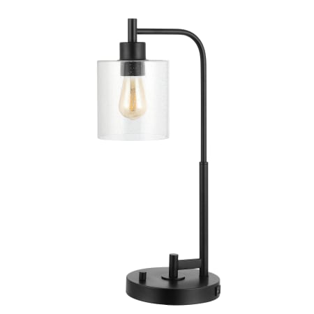 JONATHAN Y Lighting Axel 23" Tall LED Desk Lamp With USB Charging Port Black
