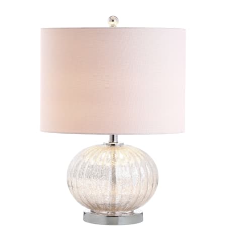 JONATHAN Y Lighting Judith 21" Tall LED Vase Table Lamp Silver / Ivory