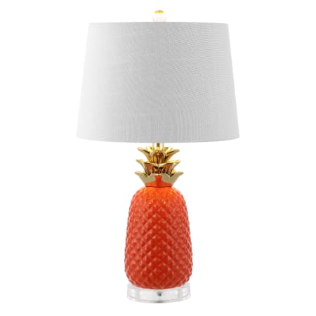JONATHAN Y Lighting Pineapple 23" Tall LED Buffet Table Lamp Orange / Gold