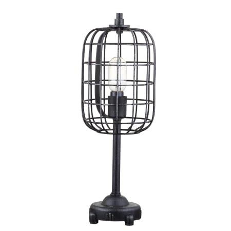 JONATHAN Y Lighting Odette Single Light 20" Tall Buffet Table Lamp Black / Silver