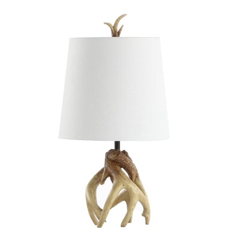 JONATHAN Y Lighting Lodge Antler Single Light 19" Tall LED Novelty Table Lamp Natural