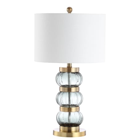 JONATHAN Y Lighting Single Light 28" Tall LED Buffet Table Lamp Smoked Gray / Brass Gold