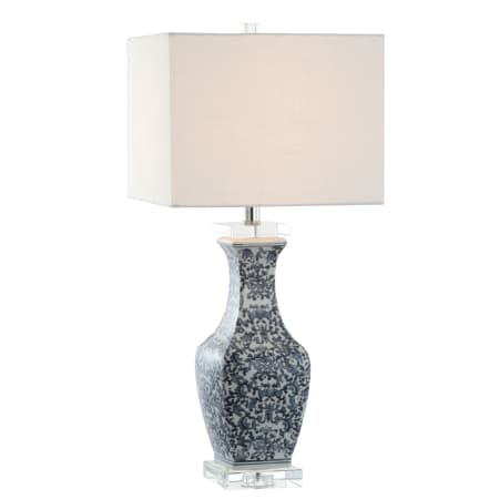 JONATHAN Y Lighting May 28" Tall LED Vase Table Lamp Blue / White