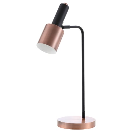 JONATHAN Y Lighting Single Light 22" Tall LED Gooseneck Desk Lamp Copper / Black