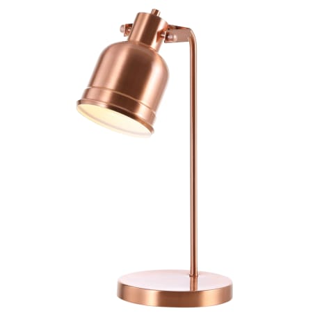JONATHAN Y Lighting Edgar 18" Tall LED Arc Desk Lamp Copper