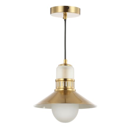 JONATHAN Y Lighting Colin 10" Wide LED Mini Pendant Brass Gold
