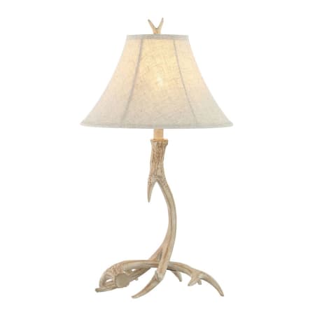 JONATHAN Y Lighting Antler 28" Tall LED Animal Table Lamp Beige