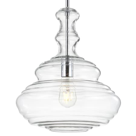 JONATHAN Y Lighting Bettina 13" Wide LED Pendant Chrome