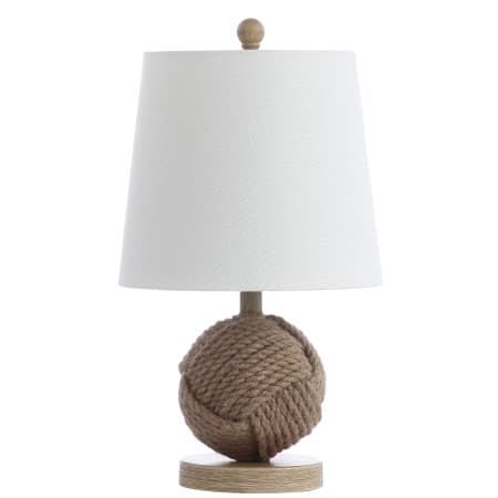 JONATHAN Y Lighting Monkey Fist 18" Tall LED Table Lamp Brown