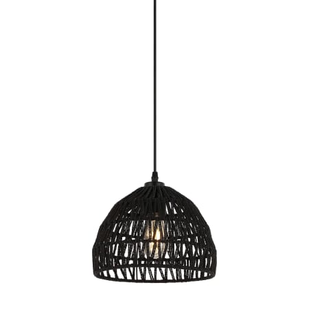 JONATHAN Y Lighting Campana 11" Wide LED Mini Pendant Black