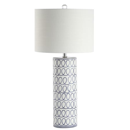 JONATHAN Y Lighting Loop 29" Tall LED Table Lamp White / Blue