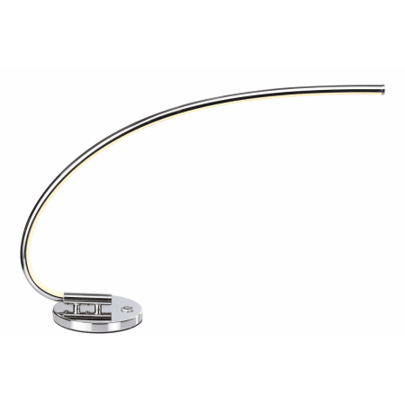 JONATHAN Y Lighting Faye Single Light 16" Tall Integrated LED Arc Desk Lamp Chrome