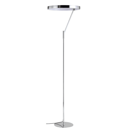 JONATHAN Y Lighting Owen 67" Tall Integrated LED Floor Lamp Chrome