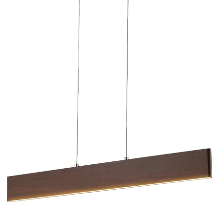 JONATHAN Y Lighting Draper 32" Wide LED Linear Chandelier Dark Brown Wood